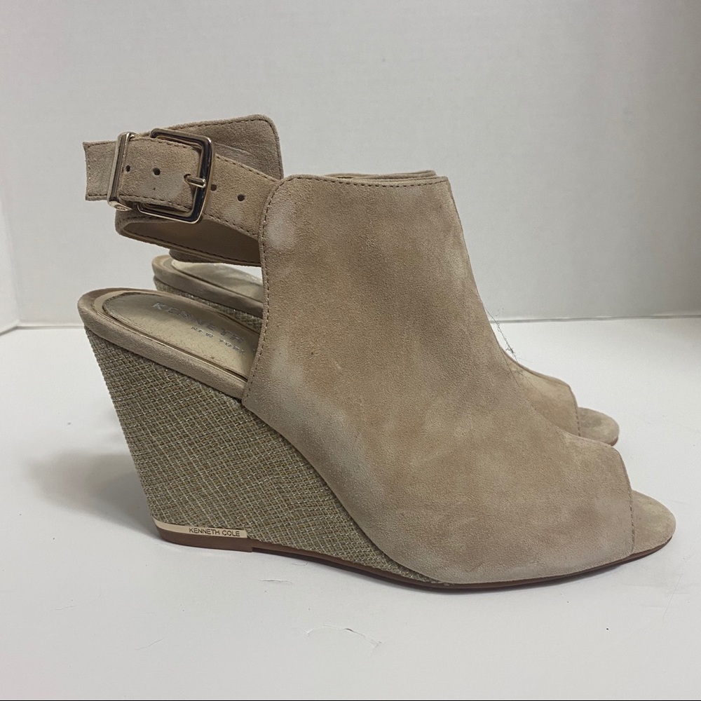 Tan Suede Wedge Heel